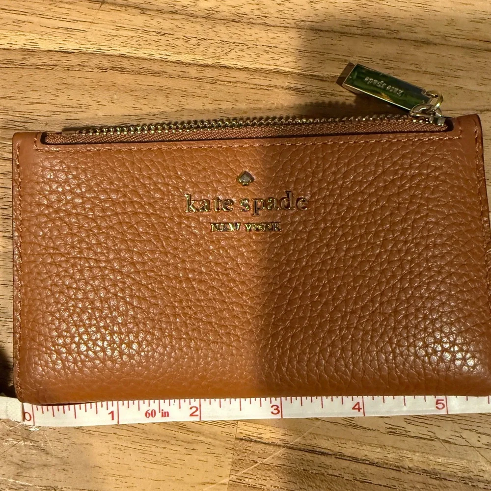 Kate Spade Tan Leather Card Holder - Picture 2 of 5